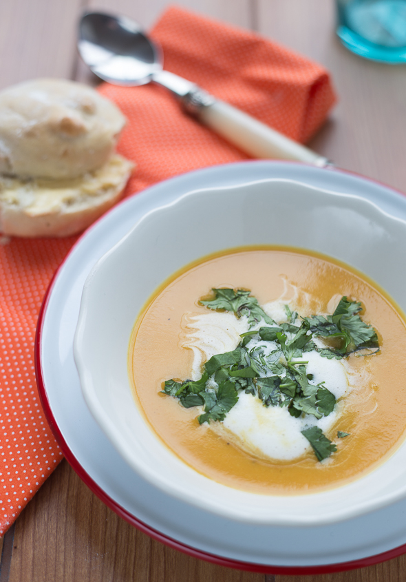 Carrot, Coriander and Parsnip Soup
