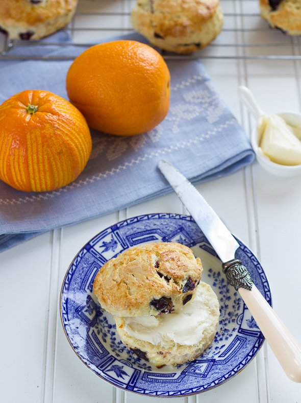 Blueberry and Orange Scones