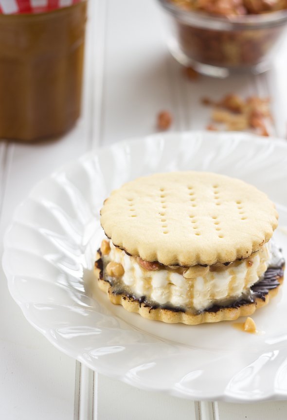 Caramel Nut, Chocolate Ice-cream Cookies
