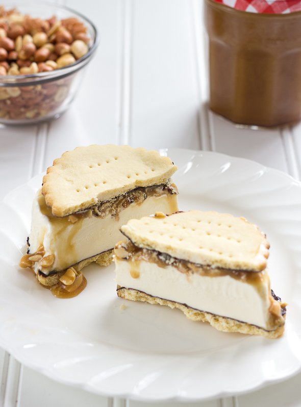 Caramel Nut, Chocolate Ice-cream Cookies