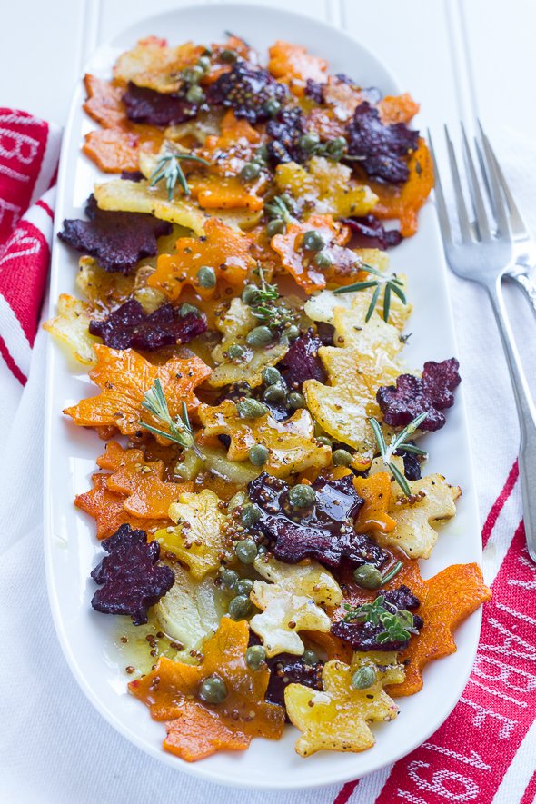 Veggies with Maple, Caper Dressing