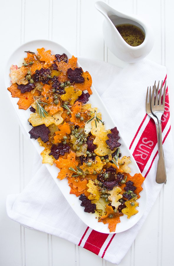 Veggies with Maple, Caper Dressing