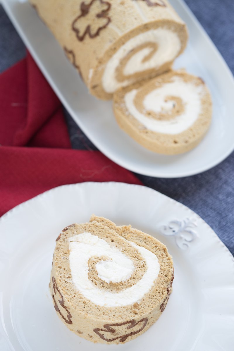 Irish Coffee Swiss Roll
